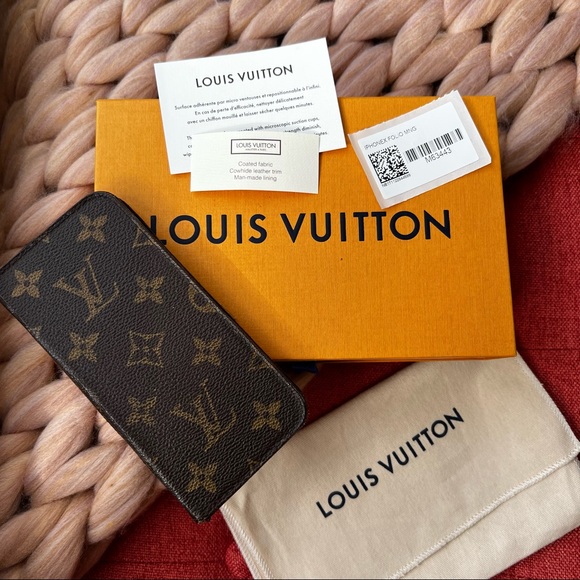 Louis Vuitton Accessories - Iphone X folio Authentic Louis Vuitton wallet case monogram brown
